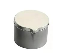 Candle Jars Metal Tins With Pour Spout For DIY Candle Making 12PCS Silver Black Empty Storage Box Cans Container(2oz Silver)