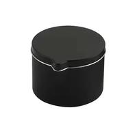 Candle Jars Metal Tins With Pour Spout For DIY Candle Making 12PCS Silver Black Empty Storage Box Cans Container(2oz Black)