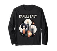 Candle Lady Minimalist Candle Art Candle Maker Long Sleeve T-Shirt