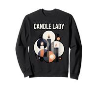Candle Lady Minimalist Candle Art Candle Maker Sweatshirt