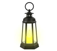 Candle Lantern, Decorative Candle Holder Light, Retro Handheld Warm Lanterns Handle, Battery Operated Home Decor, Indoor Ornament, Perfect for Living Room, Bedroom, Patio, 7.3x17cm Multicolor