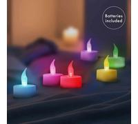 Candle Led Tealights Colour Changing 6Pc