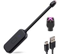 Candle Lighter, Windproof Electric Lighter Arc Lighter with USB-C Charging Battery Indicator | X-Type Plasma Beams | for Candles, Cooking, Stoves, Camping