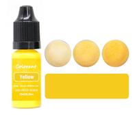 Candle Making Dye, 16 Vibrant Liquid Colours for Soy Wax and Wax Melts, Oil-Based Concentrated Colourants, 10ml Bottles with Dropper Tips (Yellow)