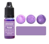Candle Making Dye, 16 Vibrant Liquid Colours for Soy Wax and Wax Melts, Oil-Based Concentrated Colourants, 10ml Bottles with Dropper Tips (Purple)