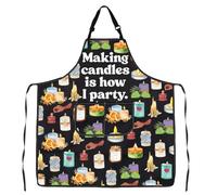 Candle Making Gift Making Candles is How I Party Inspired Apron Waterproof with Pockets Crafter Apron (Candles Apron)