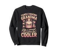 Candle Making Grandma Like A Normal Grandma But Cooler Sweatshirt