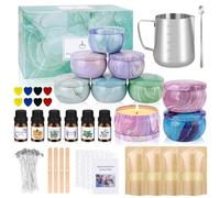 Candle Making Kit, Make Your Own Candles, Candle Making Supplies for Beginners with Beeswax, Wicks, Candle Tins, and More, Arts and Crafts for Adults Christmas DIY Gift for Beginners and Adults