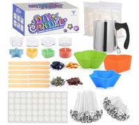 Candle Making Kits for Adults, Soy Wax Candle Making Supplies Accessory Include Melting Pot, Tealight Cup, Wicks, Dye, and Model, Full DIY Candle Kit for Beginners to Make Your Own Candles