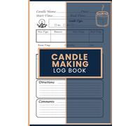 Candle Making Log Book: Batch Tracking Journal with Wax Type Records, Ingredient Lists, Temperature Notes and Process Pages