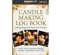 Candle Making Log Book: Recipe Journal & Burn Test Tracker: Track Your Creations, Record Recipes, and Perfect Your Craft