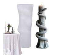 Candle Making Mold - Flexible Silicone Snake Resin Casting Mould For DIY Art Projects | Epoxy Soap Craft Tool | Dishwasher Safe Ornament Form For Home Decor | Reusable Baking Tray Alternative For Mous
