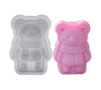 Candle-Making Mold - Handmade 3D Bear Shape | Resin Casting Mold,for Cake Fudge Candy Jelly Pastry Ice Soap Wax Plaster