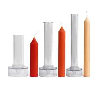 Candle Making Molds - PC Set 10 15 20cm | Taper Candle Mold Widened Base Easy Release Non-Stick for Prayer Church Table Christmas Emerge Candles | Crafting Project Adults