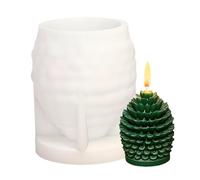 Candle Making Molds - Pine Cone Home Decor Craft Supplies,Christmas Decorations Casting Silicone Molds,for Wax Plaster Soap Clay Chocolate Cake Arts & Crafts Christmas Table Decor Holiday