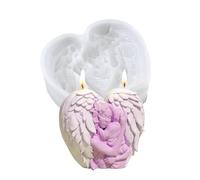 Candle Making Molds, Silicone Molds for Soaps and Candles - Molds for Angels of Cement Plaster, Crafts Decoration Weddings Home and Tables