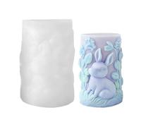 Candle Making Molds - Silicone Rabbit Heat Resistant Tool - 3D Rabbit Mould - for Family Students Adults Men Women Easter Birthday Party Home Indoor