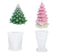 Candle Making Moulds 3D Christmas Tree Candle Mould Silicone Making DIY Cake Soap Suppliesfor Handmade Gift Home Decration Craft DIY