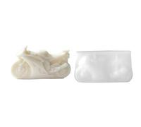 Candle Making Moulds - Non-Stick 3D Motorcycle Mould Made of Silicone, Reusable Soap Wax Casting Mould Made of Resin for DIY Craft Projects and Decorative Art Creations, Flexible Hand