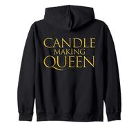 Candle Making Queen Wax Candle Maker Girl Zip Hoodie