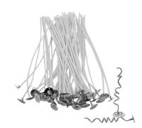 Candle Making Wicks - 50 Pre-Waxed Cotton Wicks Set | Crafts Candle Wick Kit For Soy Candles, Long-Lasting Candle Wicks For Aromatherapy & Scented Candles, 8cm 10cm 15cm 20cm Waxed Wicks