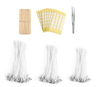Candle Making Wicks | Reusable Candle Making Kit with Tweezer and Sticker,Portable Wax Tool, Crafting Accessories for Home, Travel