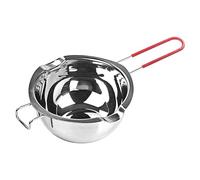 Candle Melting Pot, 400ml Stainless Steel Boiler Pot for Melting Candy, Pouring Pot with Double Pour Spouts for Cheese, Candle Making, Wax, Chocolate