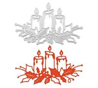 Candle Metal Die Cuts Stencils,Cutting Dies for Card Making,Craft Cutting Dies,Metal Die Cuts Stencils,for DIY Scrapbooking Album Decorative Embossing Paper Card Art Craft