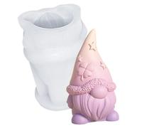 Candle Mold - 3.5 Inch Silicone | Dwarf Faceless Molds | Dwarf Silicone Mould Perfect for Making Easter Gnome Candles, Resin Crafts or