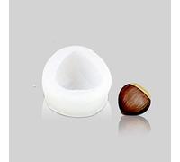 Candle Mold 3D Fruit Silicone Mould DIY Chocolate Baking Cake Molds Handmade Craft Wax Mould (Chestnut I_1.8 * 1.8 * 1.12inch)