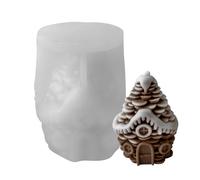 Candle Mold - Christmas Pine Cone House Shape, Handmade Soap Craft Mould, Flexible Non-Stick Material Design, Ideal Creative Tool for Party Planner, Art Teacher, , Home Decoration