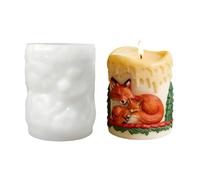 Candle Mold | Decorative Art Project Tool | Animal Theme Pine Tree Candle Mold | for School Project Studio Resin Plaster Soap Clay Beginners Professionals