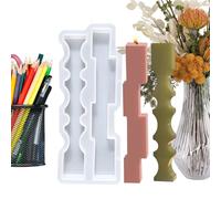 Candle Mold, Reusable Long Wave Column Shape Mold, Easy Release Silicone Soap Making Molds, Sturdy Craft Tool with Soft Texture, Decor Accessory