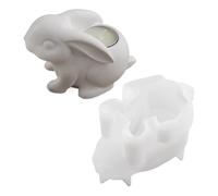 Candle Molds - 100g Silicone Rabbit Candle Resin, Strong 3D Relief Design, Easy Release Handcraft Art Projects Family | Ideal for Soaps Plaster Concrete Easter Holiday Home Décor and Gift Making