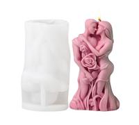 Candle Molds - 3D Cuddle Lovers Candle Molds | Couples Fondant, Art Body Resin Casting Mold, Lovers Silicone Mold - Candle Soap Clay Valentine's Day Wedding