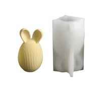 Candle Molds - 5.5-6.2 Cm 3D Bunny Ear Egg Cement Silicone Mould | Holiday Aromatherapy Candle Chocolate Moulds, Create Stunning Resin Crafts, Epoxy Resin Casting Mold for Easter Home Decor