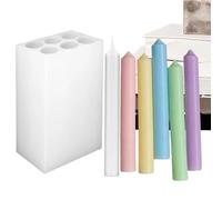 Candle Molds,6-Cavity Craft Mould | Homemade Candle Molds,for Birthday Wedding Gathering Home Office Studio Holiday Handcrafts