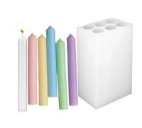 Candle Molds,6-Cavity Silicone Mould | Homemade Candle Molds | for Wedding Birthdays Handcrafts Holidays Gatherings Parties Home Office Studio