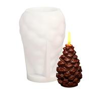 Candle Molds - Christmas Silicone Mould | Pine Cone and Acorn Candle Mold, Home Decor Ornament for Wax Plaster Soap Clay Chocolate Cake Arts & Crafts | Soap Molds