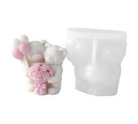 Candle Molds - Easy Release Couple Bear Craft Supplies - Funny Candle Molds Silicone Shapes,for Wax Resin Epoxy Clay Soap Candy Chocolate Home Decor Wedding Holiday Party