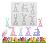 Candle Molds - Epoxy Table Centre with 6 Rabbit Cavities, Mould for Casting Soap and - Decoration at Home, Parties, Holidays, Weddings, Dinner as Centerpieces