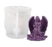 Candle Molds for Candle Making, Angel Mold, Winged Angel of Prayer Silicone Mold for Soap Soy Wax Epoxy Resin Party Dinner Ornaments