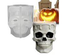 Candle Molds, Halloween 3D Silicone Soap Resin Casting Kit | Flexible, Non-Stick, Easy Release | DIY Arts Crafts for Wax Home Decoration, Spooky Party Ornament Gift