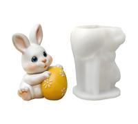 Candle Molds - Rabbit Egg Resistant Heat Reusable Mold Easter | For Friends Students Adults Men Women Birthday Home Indoor Silicone Craft Equipment Set
