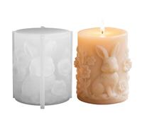 Candle Molds | Rabbit Egg Reusable Crafts | Bunny Candle Mold | for Family Students Adults Men Women Easter Birthday Party Home Indoor