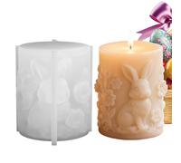 Candle Molds | Reusable Easy Release Tool | Easter Bunny Candle Mold - for Family Friends Students Adults Men Women Easter Birthday Party Home