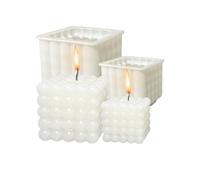 Candle Molds,Reusable Non-Stick Craft Supplies | Wax Molds for Candle Making,for Soap Resin Casting Home Decor Arts & Crafts Party Favors Halloween Christmas Birthday Holiday