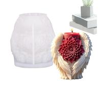 Candle Molds | Silicone Candle Making Mould Angel Wings | Craft Supplies for Epoxy Crafts Tools for Wax Soap Clay Plaster