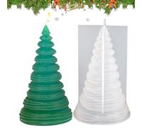 Candle Molds Silicone Christmas - 3D Christmas Tree Soap Molds - Seasonal Decor for School Desktop Apartment Room Thanksgiving Holiday Party Offices Dormitory Desk