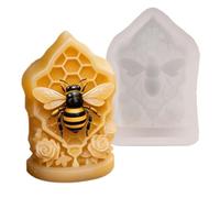 Candle Molds Silicone,Flower Bee DIY Easy Release Casting,Resin Casting Wax Molds Silicone | for Epoxy Soap DIY Crafts Home Decor Spring Birthday Party Favors Adults Kids